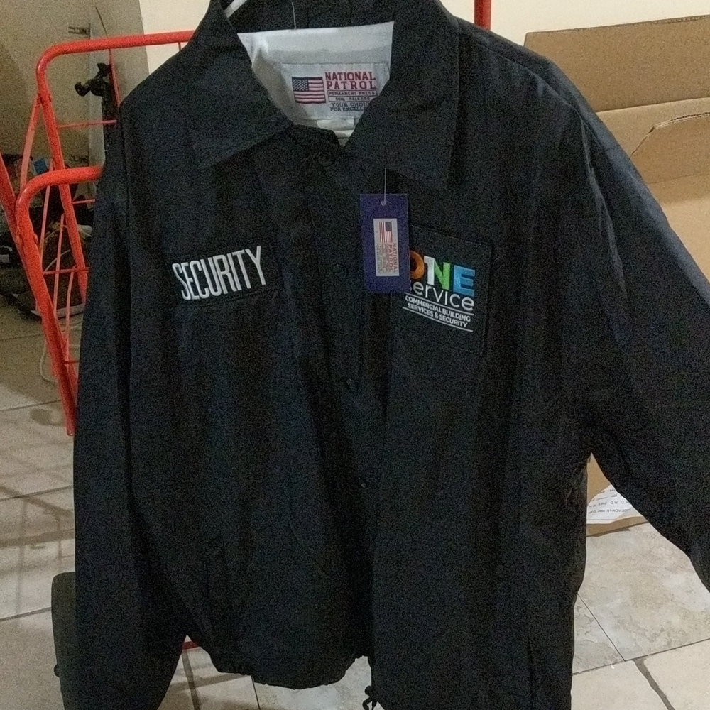Black Security Jacket